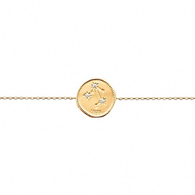 Bracelet constellation Balance plaque or zirconium Bracelet constellation Balance plaque or zirconium