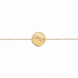 Bracelet constellation Taureau plaqué or zirconium