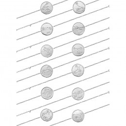 Bracelet constellation argent zirconium