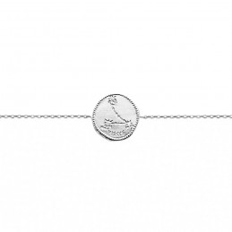 Bracelet constellation Poissons argent zirconium