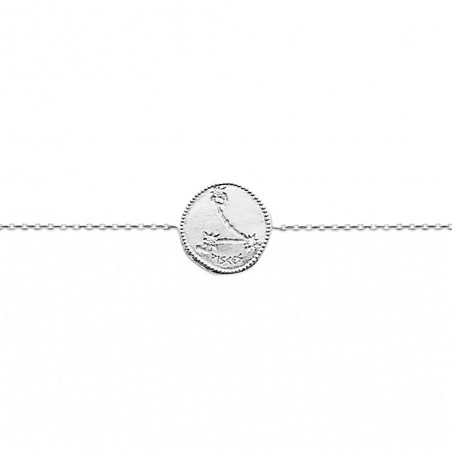 Bracelet constellation Poissons argent zirconium