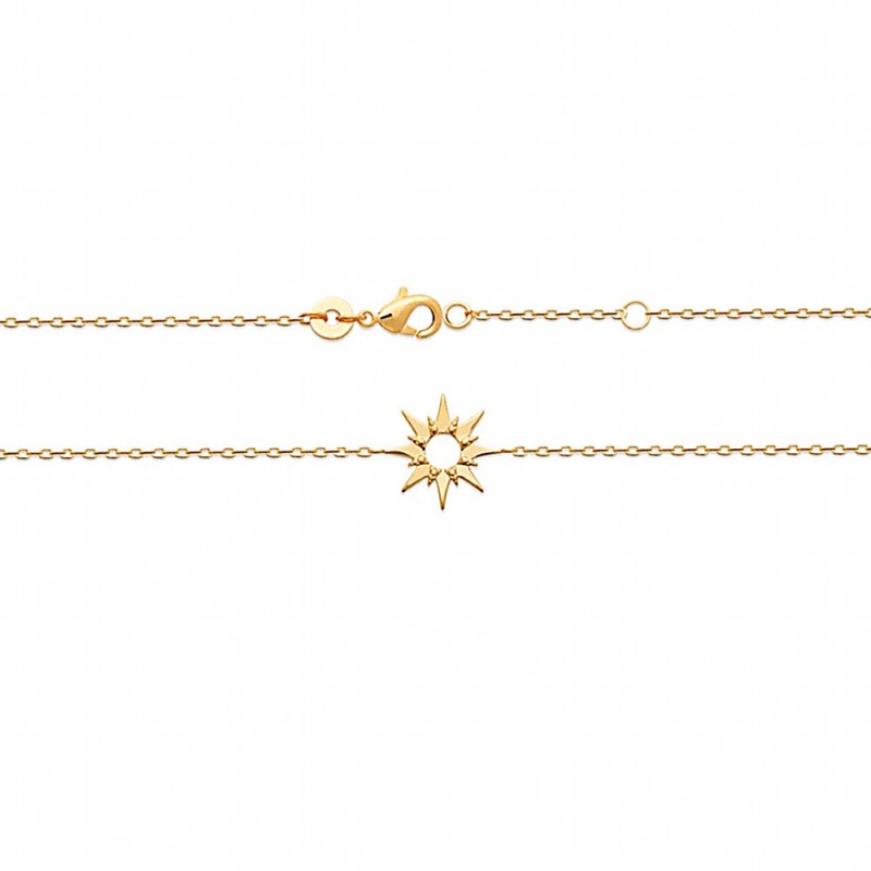 Bracelet étoile plaqué or