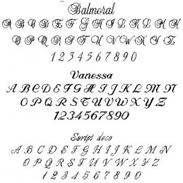 Typo majuscules gravure